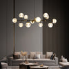 Lustre de luxe moderne entièrement en cuivre