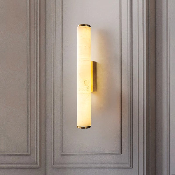 Copper marble wall lamp