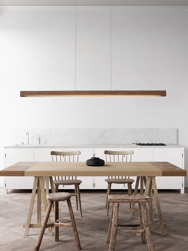 Creative walnut dining room chandelier