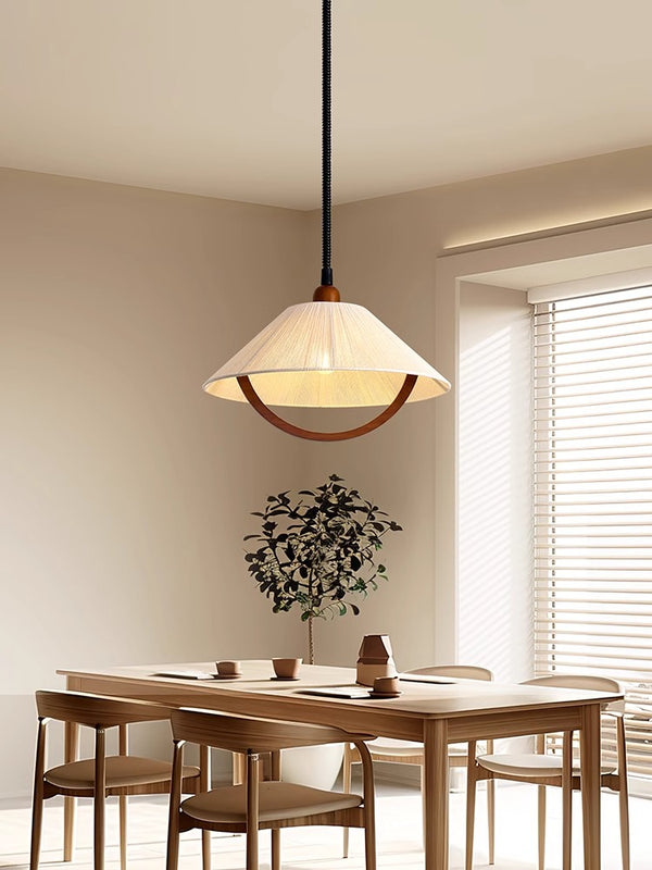 Lustre relevable en forme de bûche