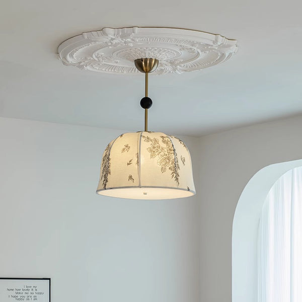 Lustre médiéval en bois massif de style crème