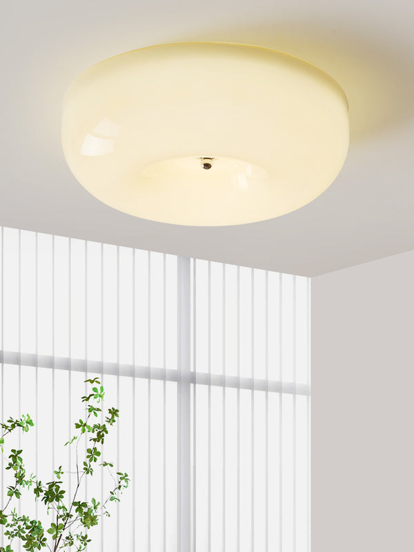Vintage cream style Bauhaus ceiling lamp