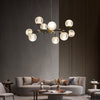 Lustre de luxe moderne entièrement en cuivre