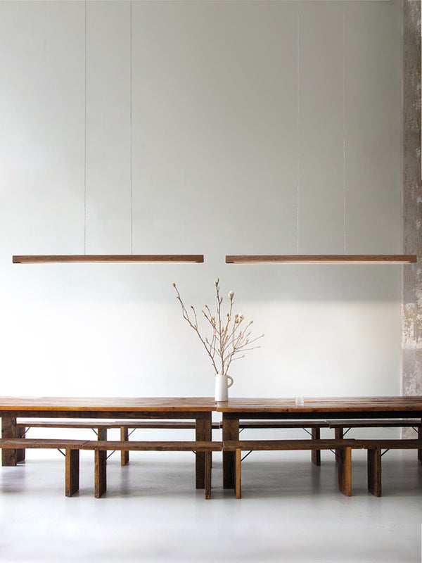 Creative walnut dining room chandelier