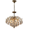 French retro glass chandelier