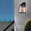 Black outdoor waterproof courtyard garden exterior villa wall lamp