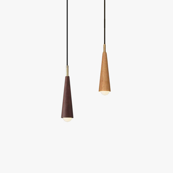 Lustre de chevet de chambre en bois massif tout en cuivre