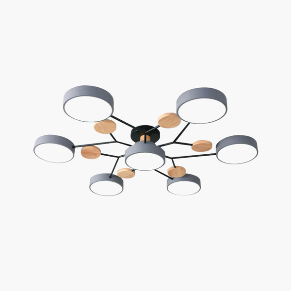 Nordic log led ceiling light