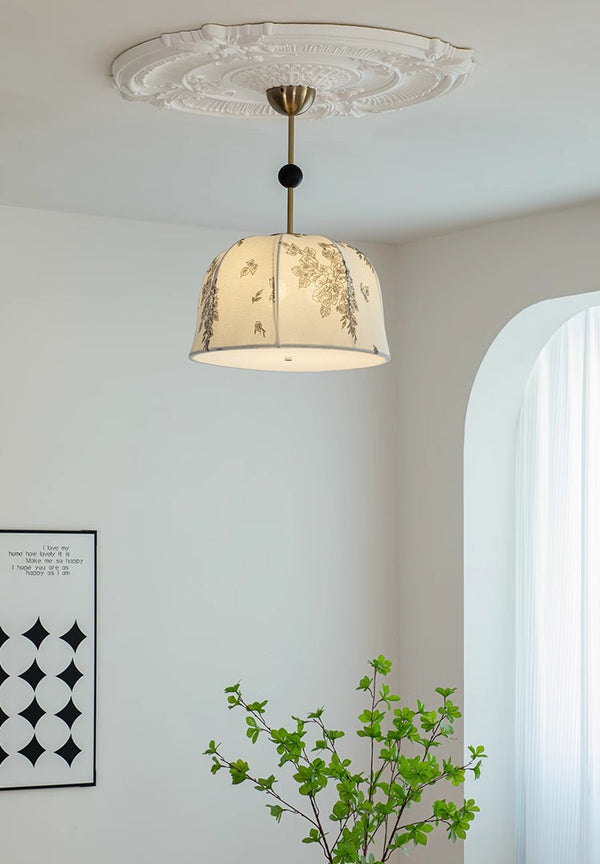 Lustre médiéval en bois massif de style crème