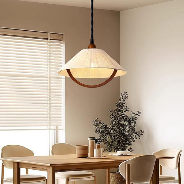 Lustre relevable en forme de bûche