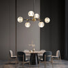 Lustre de luxe moderne entièrement en cuivre