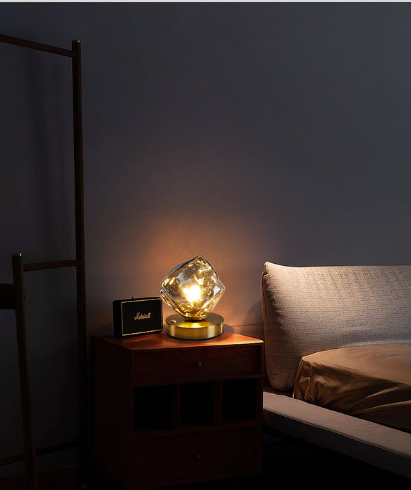 Lampe de table rétro créative en forme de glaçon