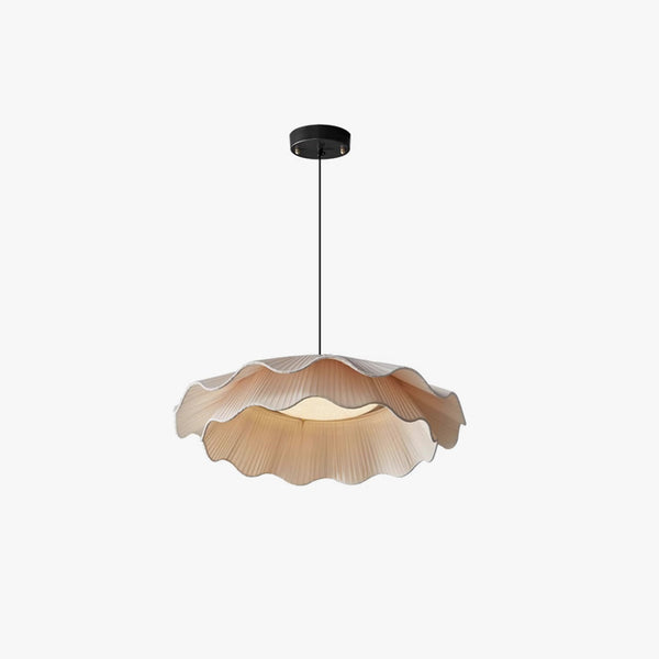 French fabric restaurant chandelier