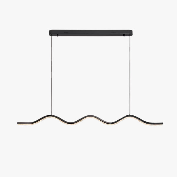 Creative minimalist wave restaurant chandelier