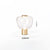 Creative glass bedside table lamp