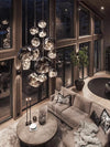 Lustre design en lave