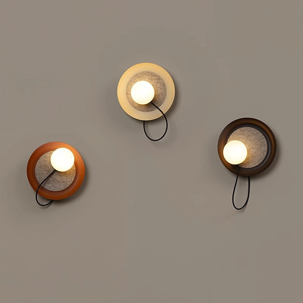 Applique murale de chevet créative en verre de style nordique