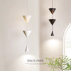 Minimalist conical bedroom bedside background wall chandelier