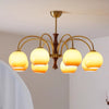 Cream style vintage persimmon chandelier