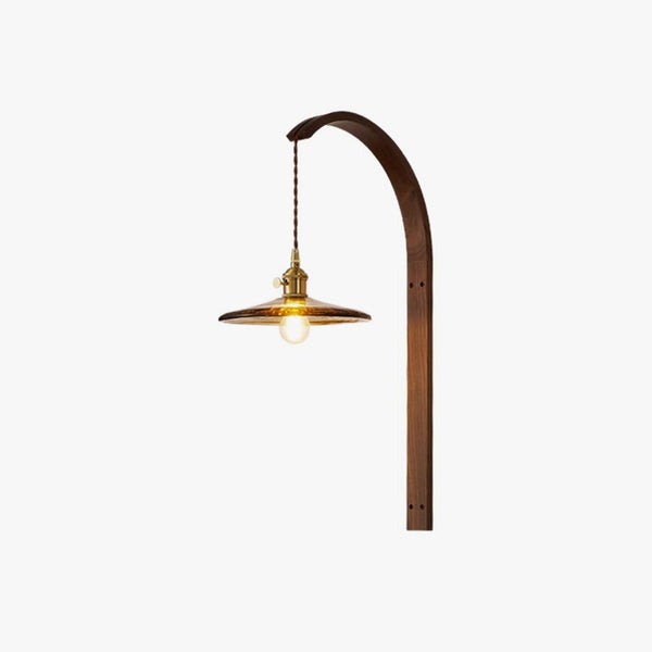 Medieval wabi-sabi style brass retro Nordic study living room bedroom bedside bathroom restaurant corridor wall lamp