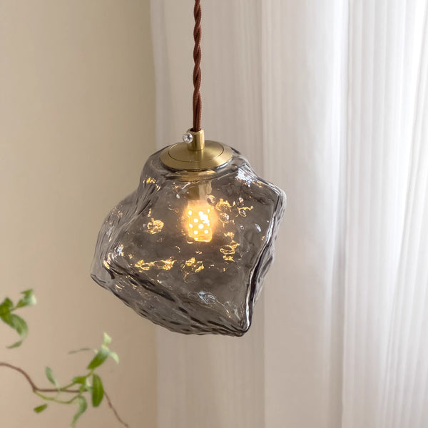Creative ice cube adjustable bedroom bedside chandelier