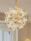 Creative petal dandelion colored crystal chandelier