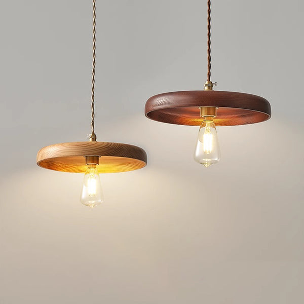 Lustre de salle à manger en bois massif de style médiéval