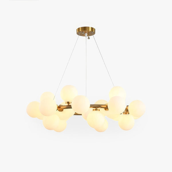 Nordic glass round ball personality chandelier