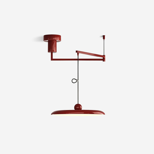 Nordic flying saucer swing arm chandelier