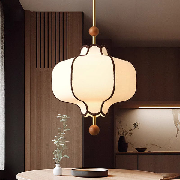 Medieval style fabric chandelier