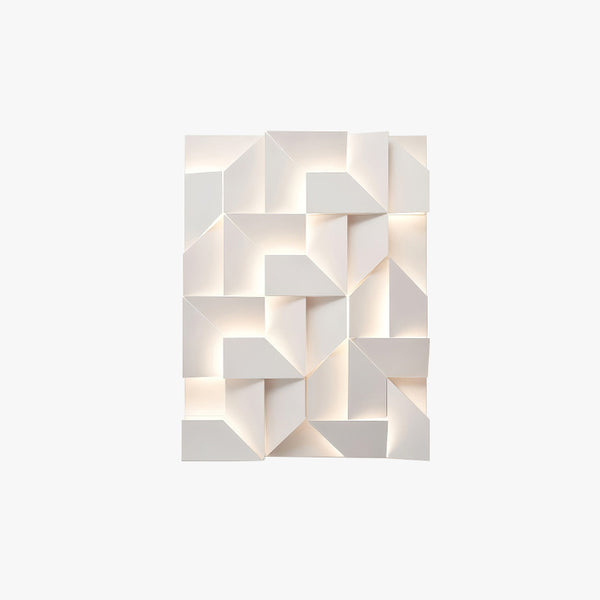 Creative art rhombus background wall light