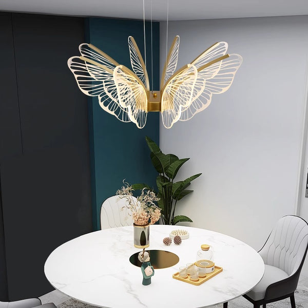 Creative personality butterfly led restaurant bar chandelier