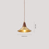 All copper walnut dining chandelier
