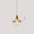 All copper walnut dining chandelier