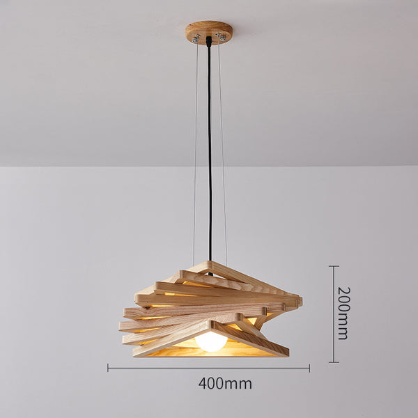 Modern personality solid wood chandelier