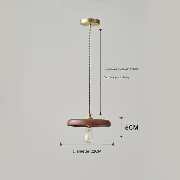Lustre de salle à manger en bois massif de style médiéval