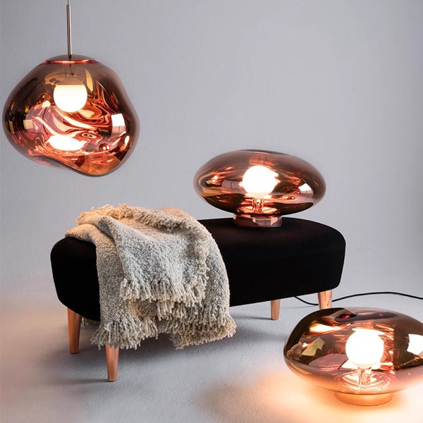 Kronleuchter aus vulkanischer Lava