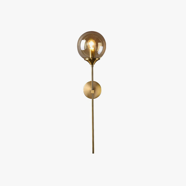 Nordic glass ball bedside corridor wall lamp