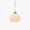 Japanese style solid wood glass restaurant bar Pendant light