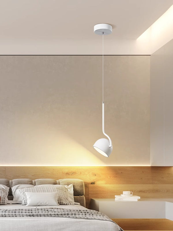 Nordic LED rotatable bedroom bedside Pendant light