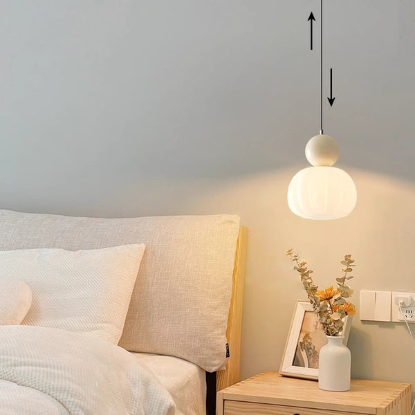 Cream style pumpkin chandelier