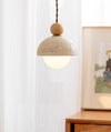 Yellow Travertine Bedside Small Chandelier for Bedroom