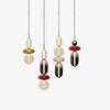 Nordic bedroom bedside glass chandelier
