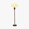 Retro solid wood living room bedroom floor lamp