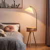 Retro Massivholz Stehlampe