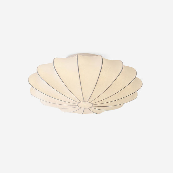 Cream silk bedroom ceiling lamp
