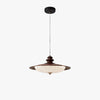 American retro walnut wood grain dining room chandelier