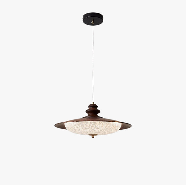 American retro walnut wood grain dining room chandelier