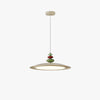 Lustre de salle à manger en forme de soucoupe volante de style crème
