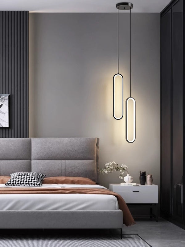 Minimalist LED bedroom bedside living room background wall Pendant light